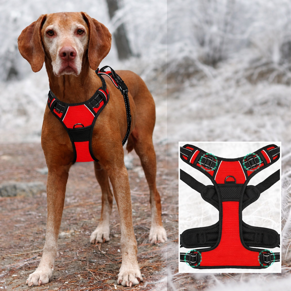 Arnés para perros con correa | Set cómodo y resistente para paseo