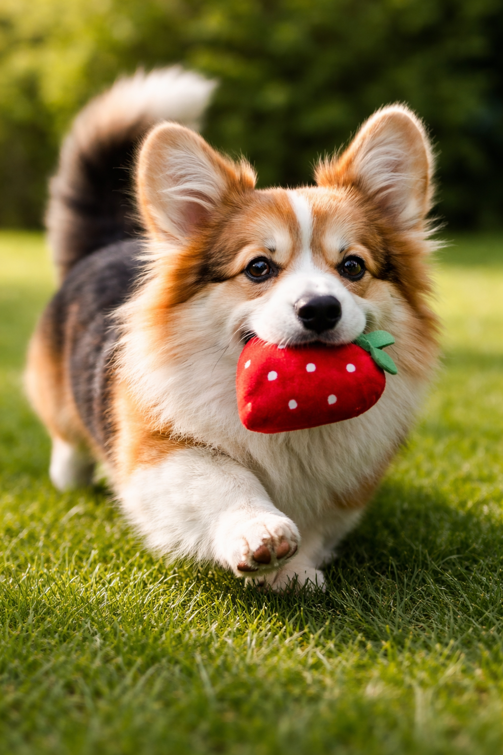 Set de 7 Juguetes de Peluche con Sonido para Perros – Frutas y Verduras Masticables