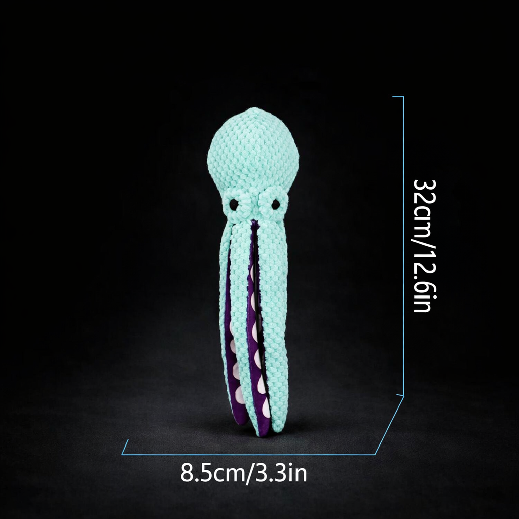 Juguete de Peluche Pulpo con Sonido para Perros