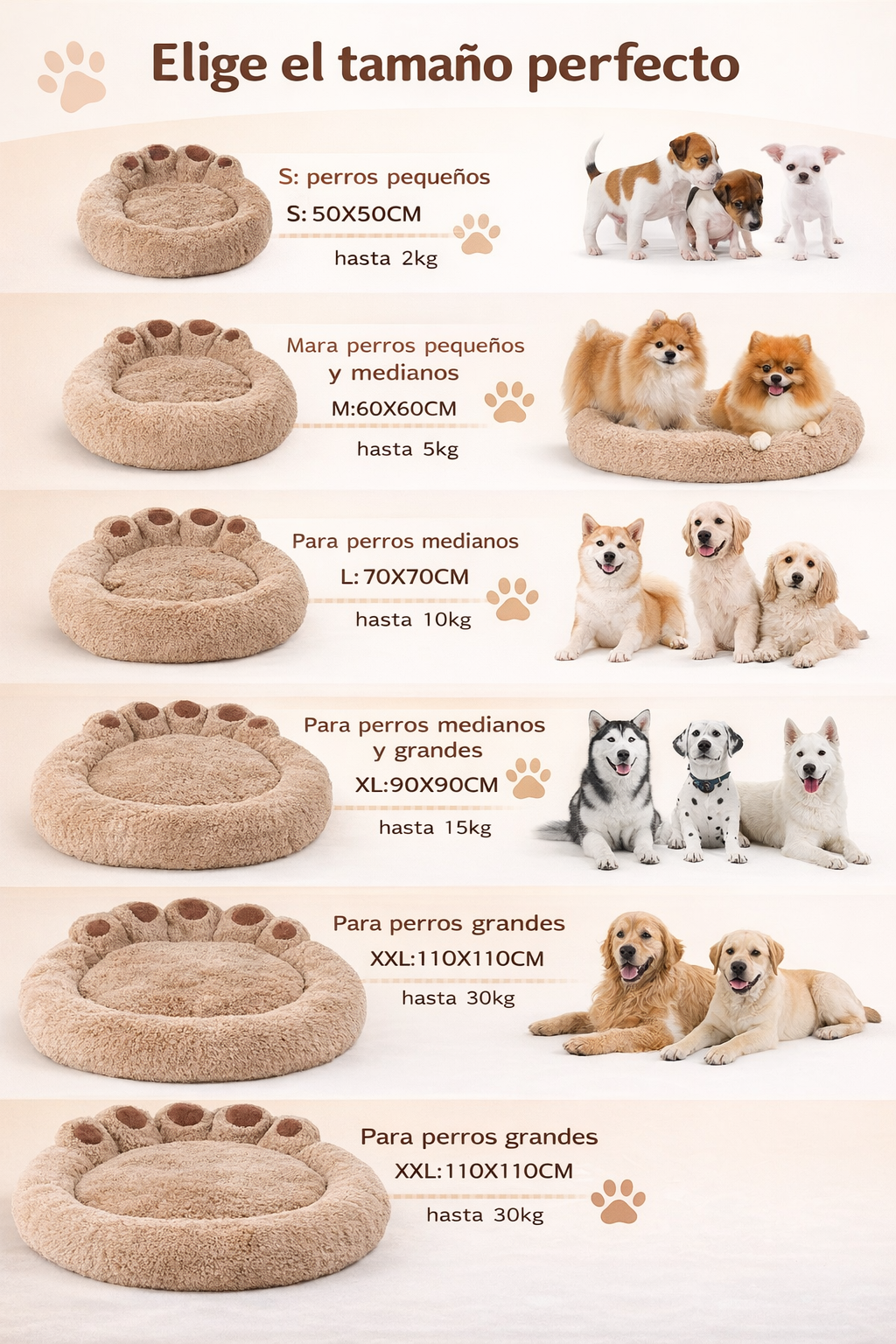Cama Suave y Esponjosa para Perros y Gatos – Nido Antiestrés Lavable
