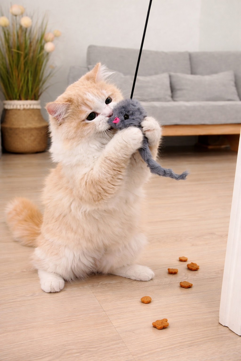 Juguete colgante para gatos | Antiestrés y entretenimiento para gatos en cas