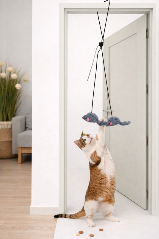Juguete colgante para gatos | Antiestrés y entretenimiento para gatos en cas