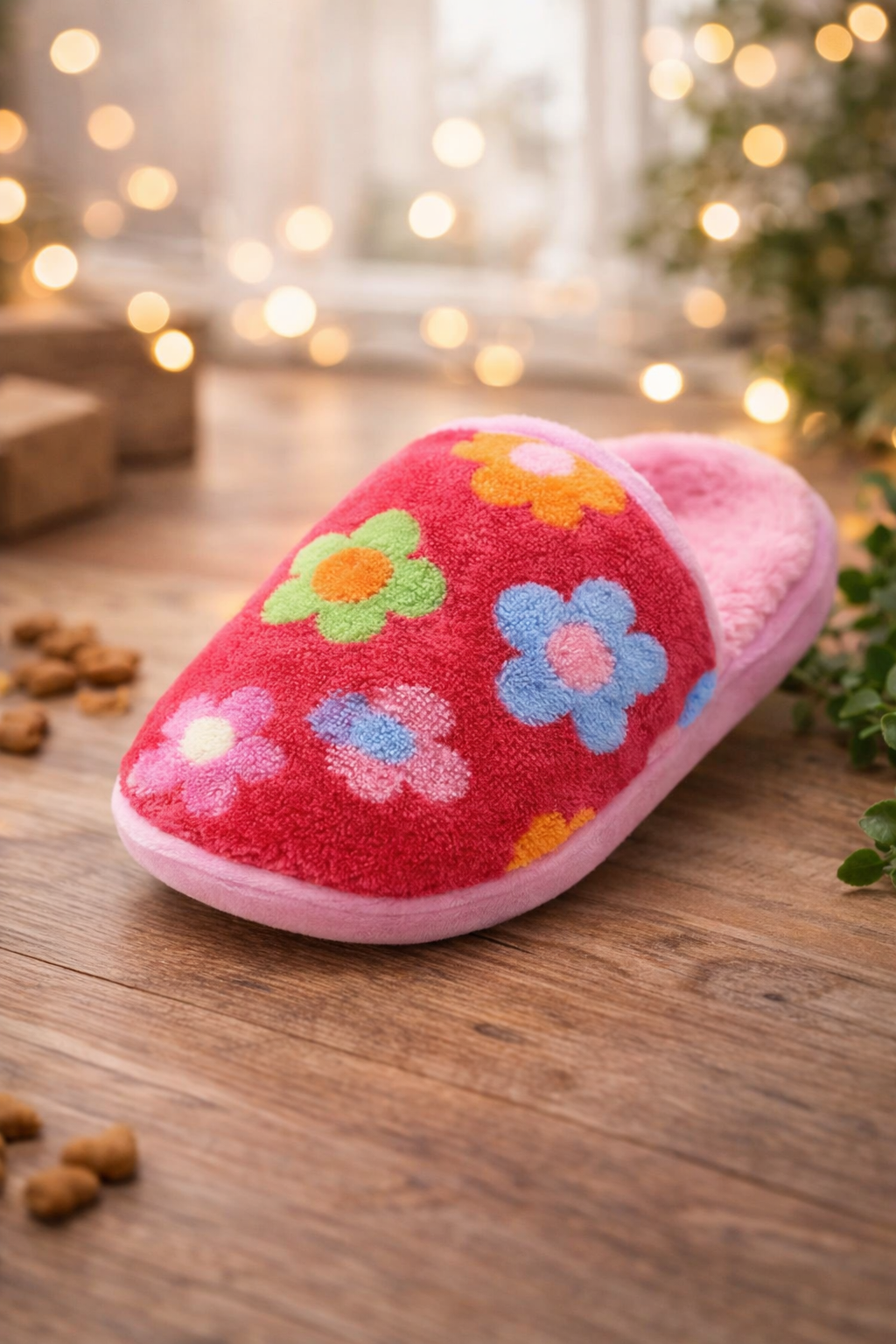 Juguete de Peluche con Sonido para Perros y Gatos – Forma de Pantufla | Masticable, Suave e Interactivo