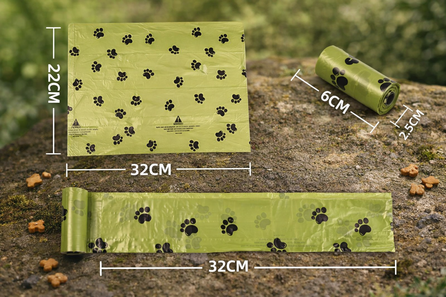 Bolsas Biodegradables para Excremento de Mascotas – Resistentes, Sin Fugas y con Aroma Fresco