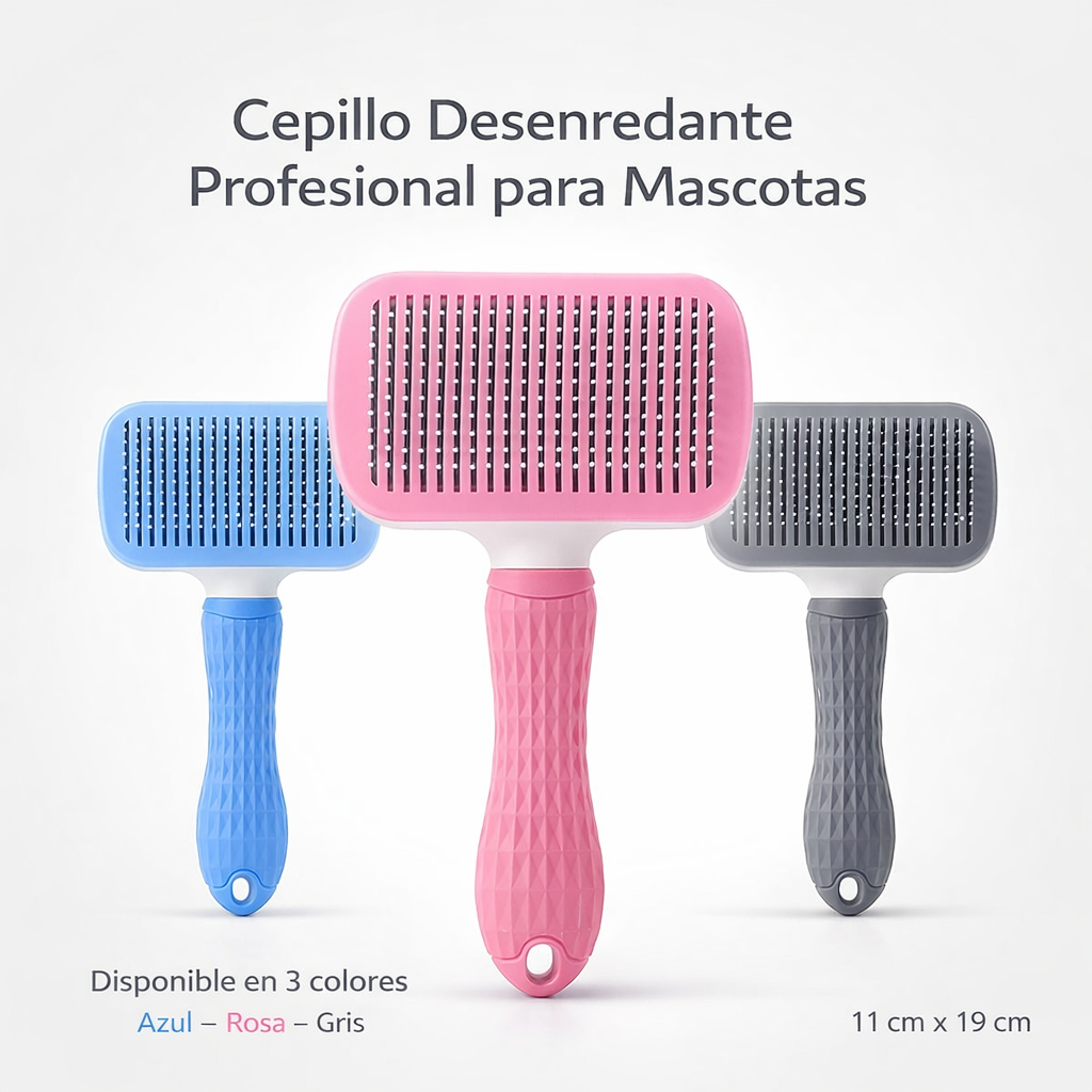 Cepillo Autolimpiante para Perros y Gatos – Removedor de Pelo para Mascotas
