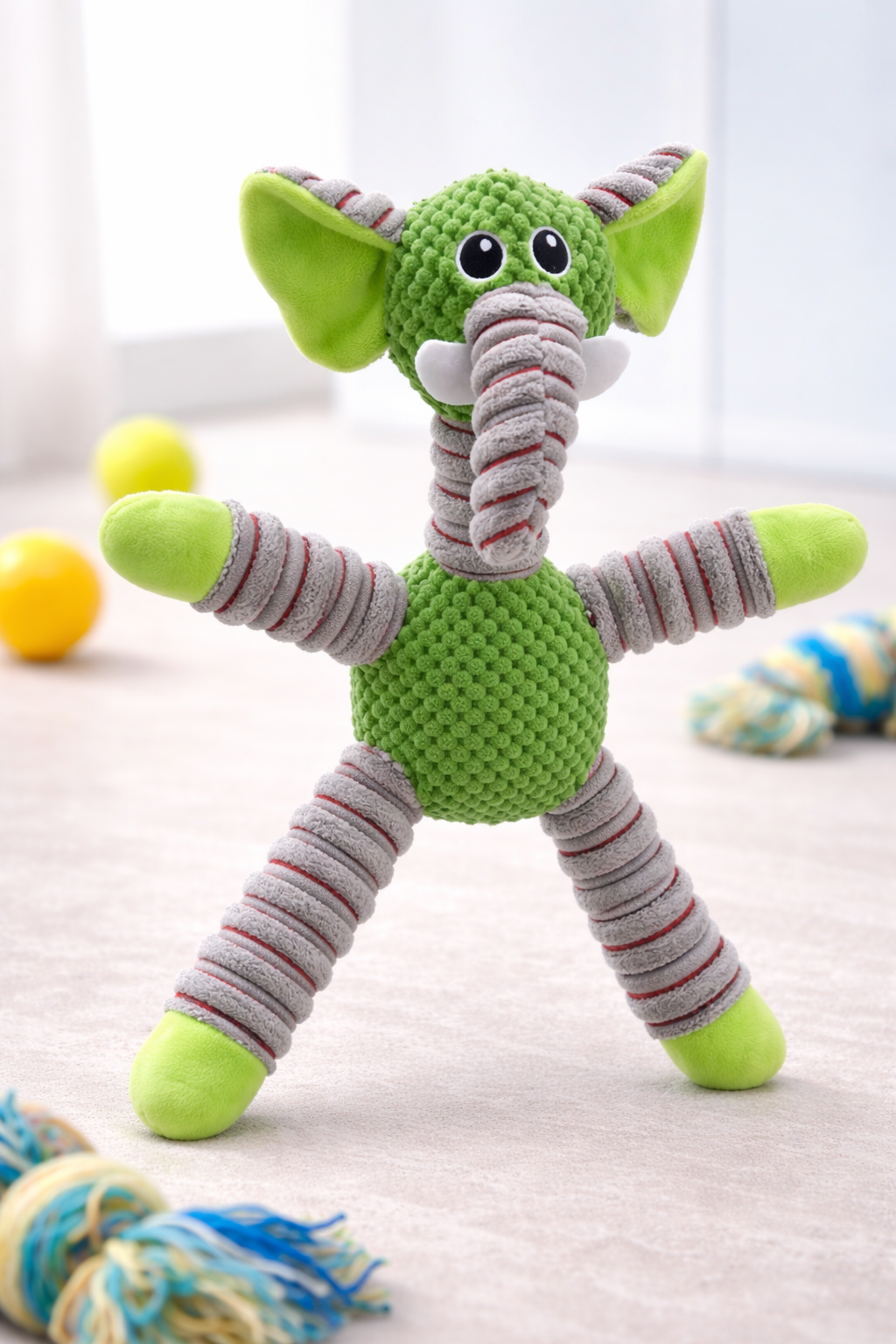 Juguete de Peluche con Sonido para Perros – Animal Suave Antimordidas Limpieza Dental