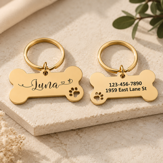 Placa personalizada para perro con nombre | Collar identificativo