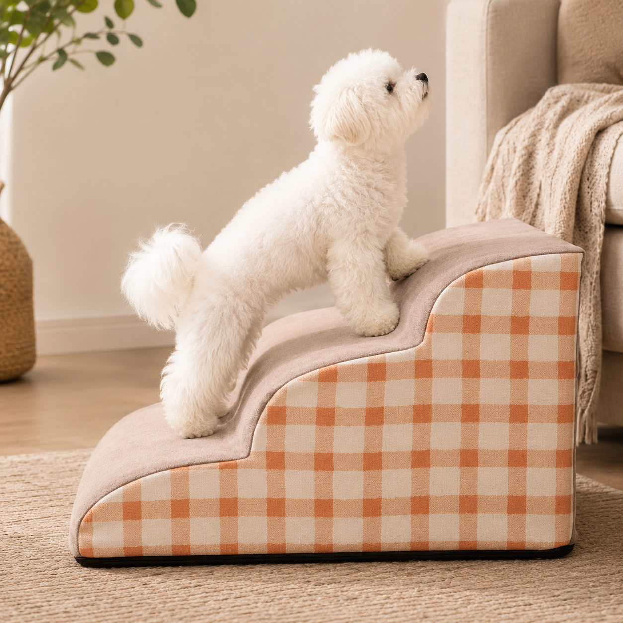 Escaleras para perros de espuma | Rampa antideslizante 2/3 peldaños