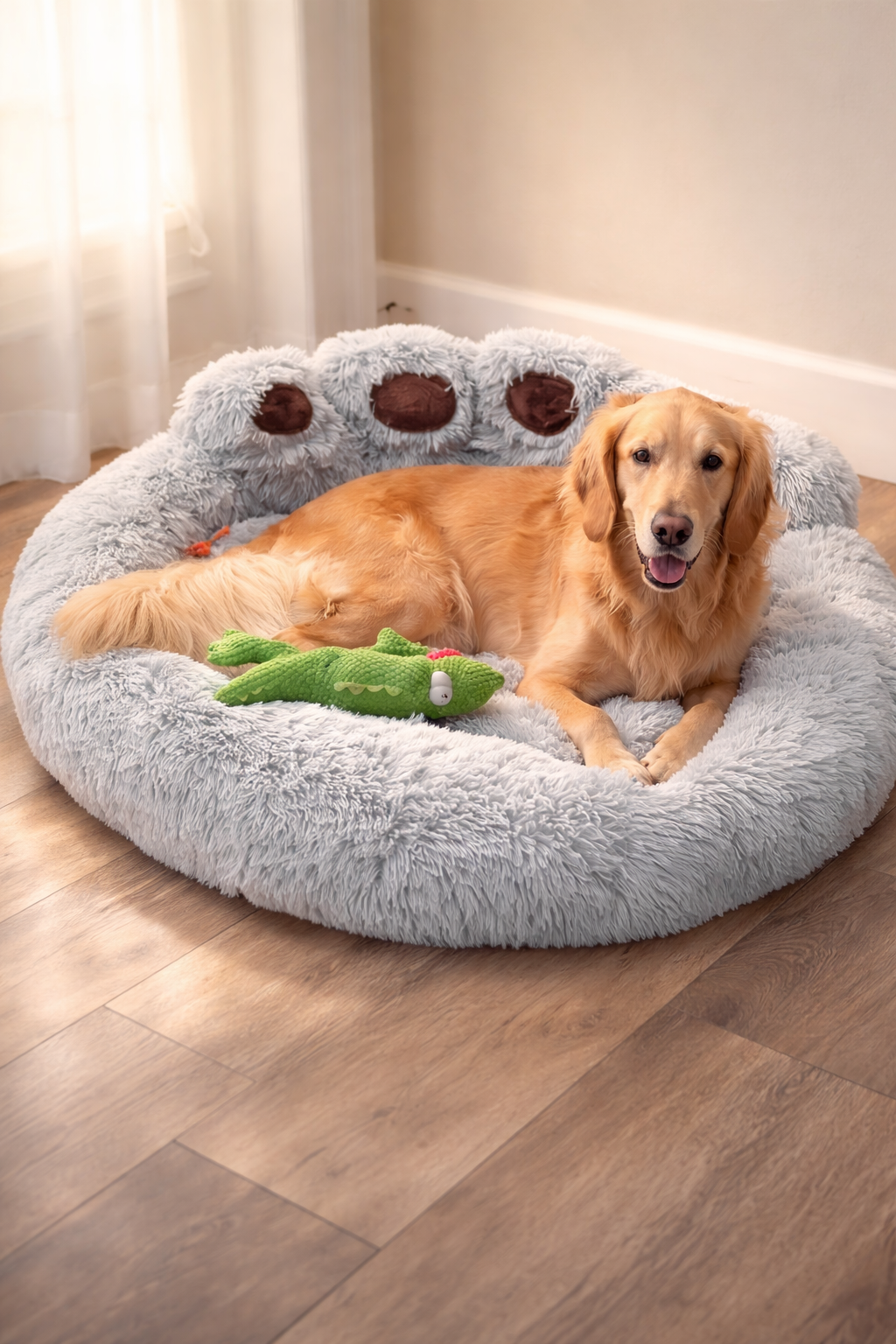Cama Suave y Esponjosa para Perros y Gatos – Nido Antiestrés Lavable
