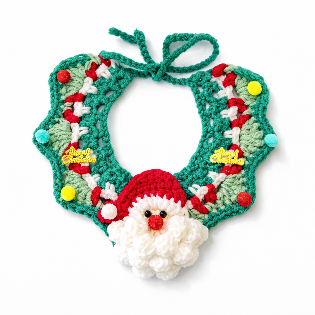 Bufanda Navideña para Mascotas – Collar de Navidad para Gatos y Perros, Accesorio Festivo Cute Kitty Puppy, Disfraz Christmas Pet