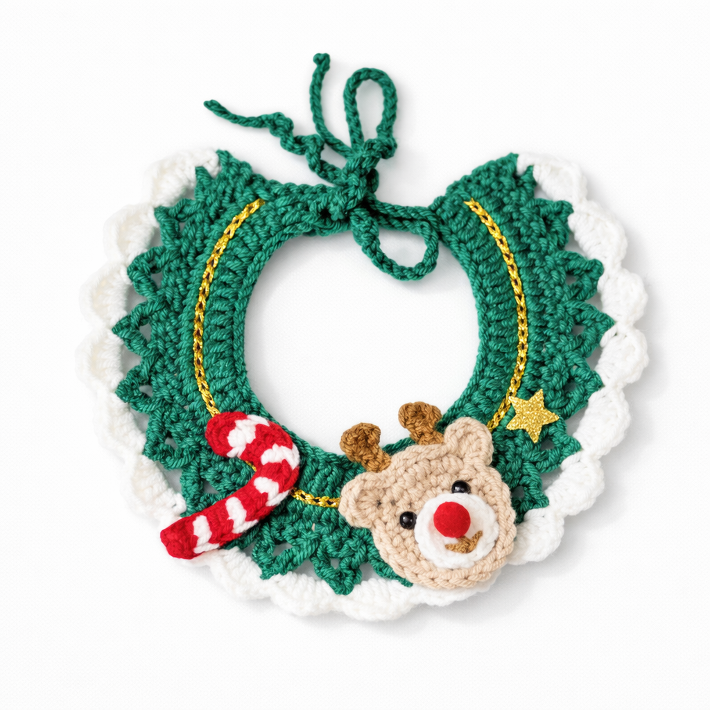 Bufanda Navideña para Mascotas – Collar de Navidad para Gatos y Perros, Accesorio Festivo Cute Kitty Puppy, Disfraz Christmas Pet