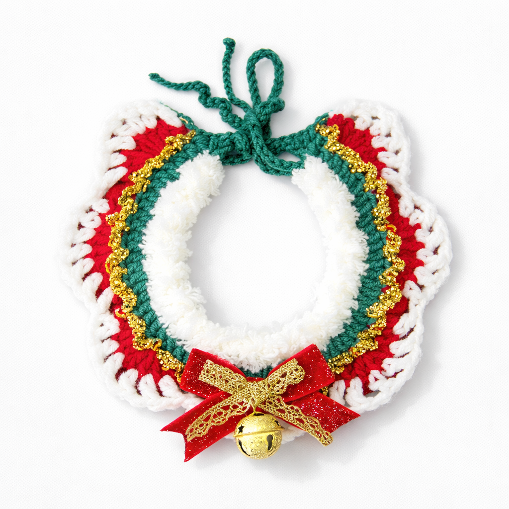 Bufanda Navideña para Mascotas – Collar de Navidad para Gatos y Perros, Accesorio Festivo Cute Kitty Puppy, Disfraz Christmas Pet