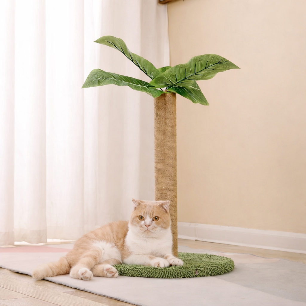 Rascador para gatos árbol de coco | Poste de sisal resistente