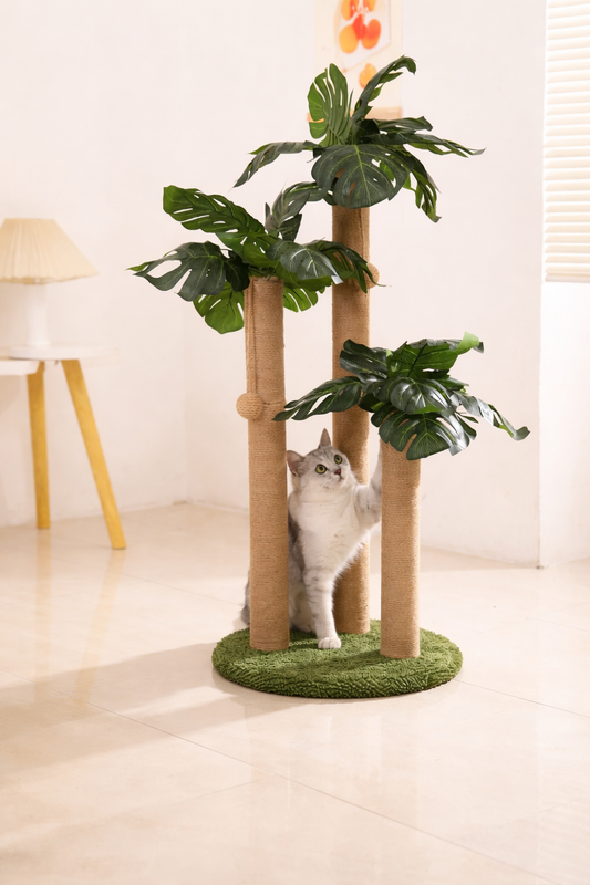 Rascador para gatos árbol de coco | Poste de sisal resistente