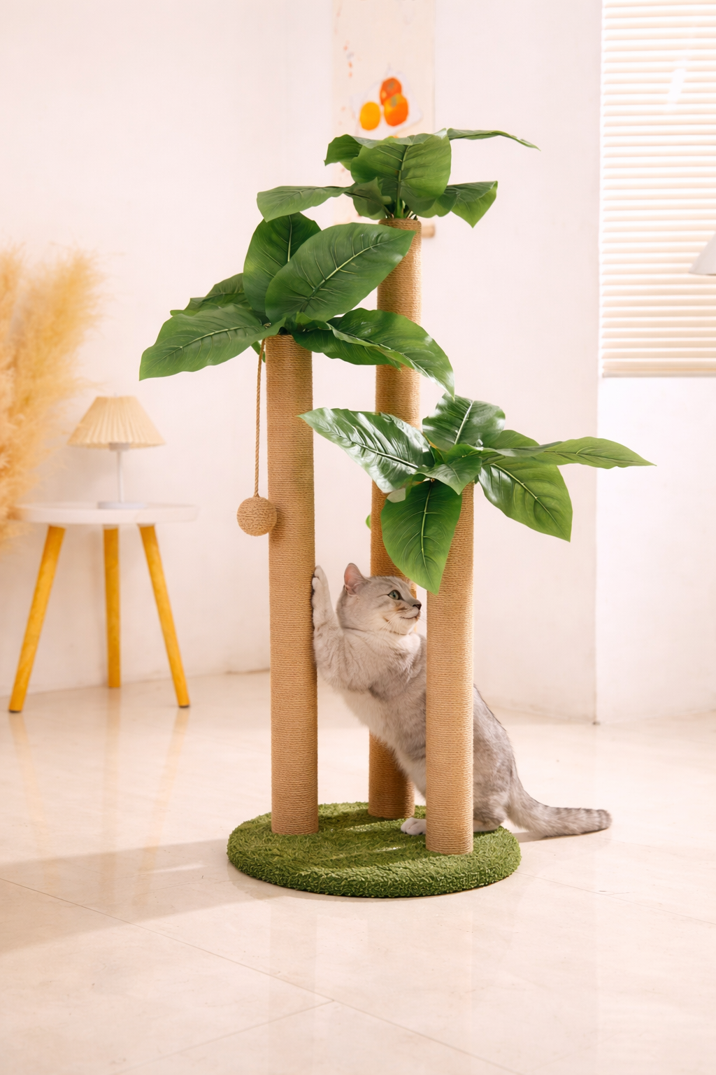 Rascador para gatos árbol de coco | Poste de sisal resistente