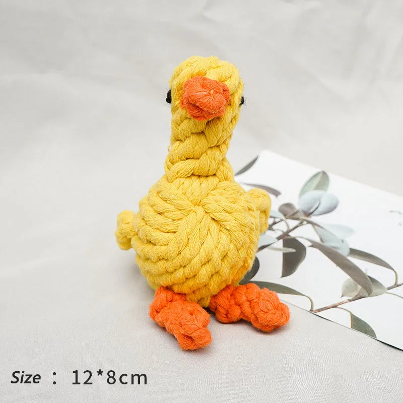 Juguete de Cuerda para Perros Pequeños – Bola de Nudos de Algodón Resistente a Mordidas para Limpiar Dientes