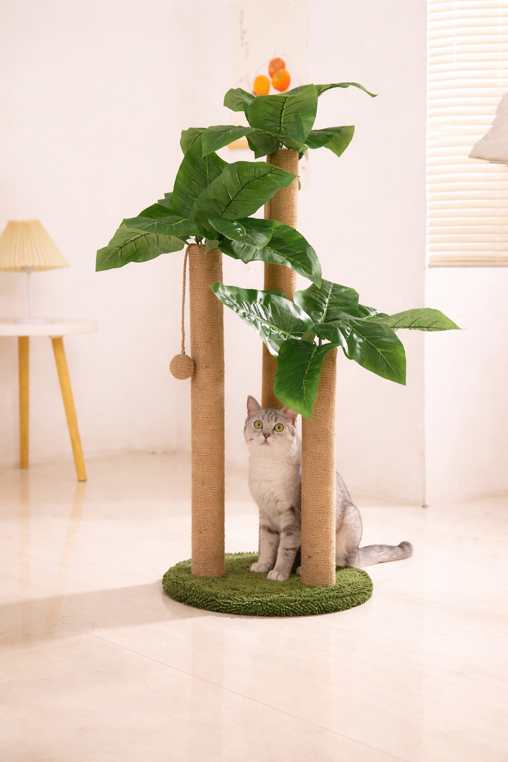 Rascador para gatos árbol de coco | Poste de sisal resistente