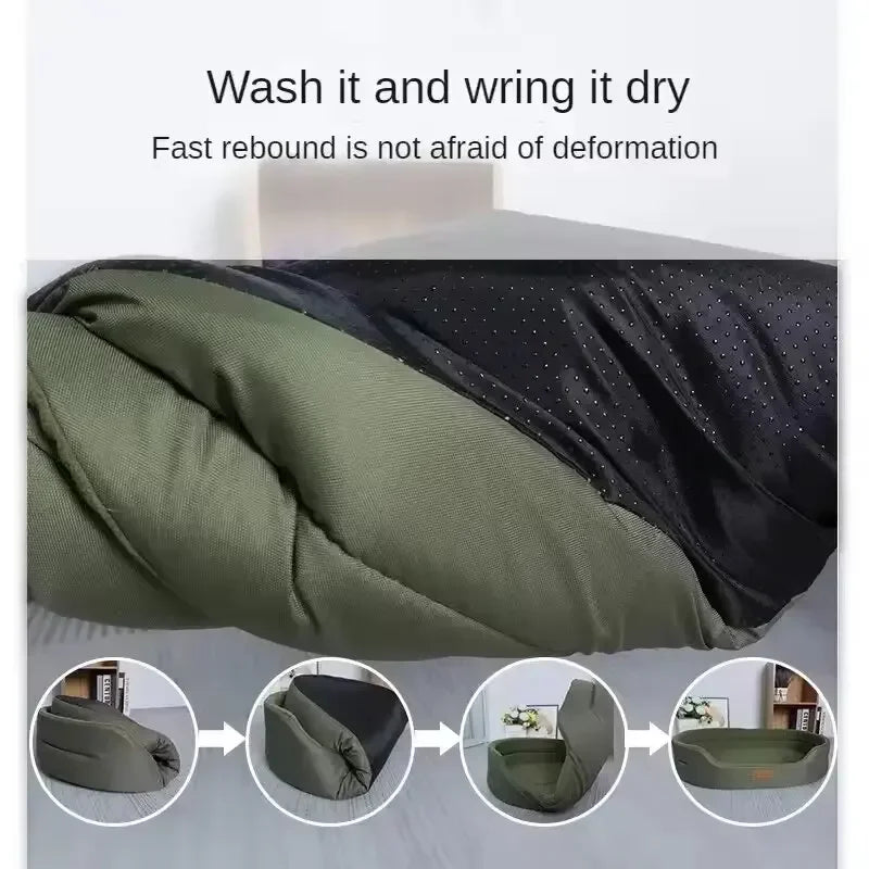 Cama esponjosa para perros y gatos – Sofá cálido y lavable con cojín suave para mascotas grandes, medianas y pequeñas