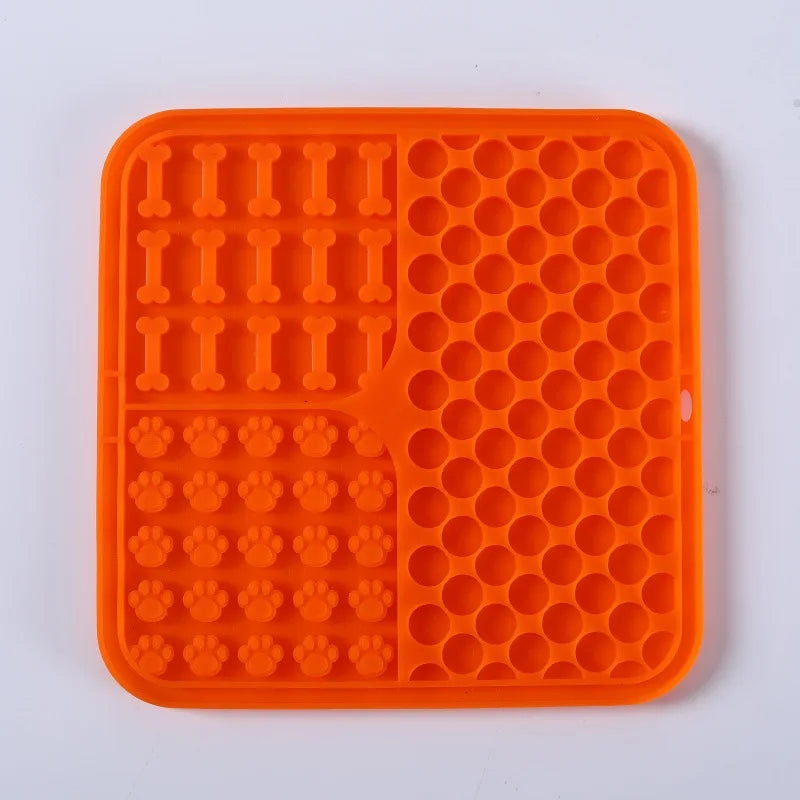 Alfombra Lamedora para Perros y Gatos – Plato Antiahogo con Ventosas de Silicona para Comida Lenta