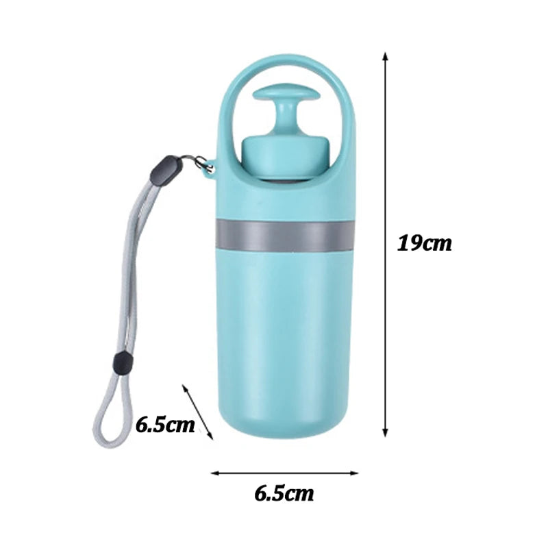 Recogedor de Excrementos para Perros con Bolsas | Pinza Pooper Scooper Portátil | Pala Higiénica con Dispensador Integrado