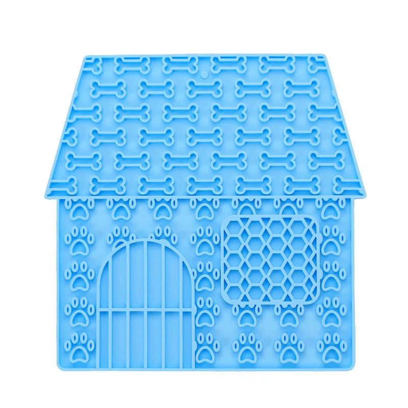 Alfombra Lamedora para Perros y Gatos – Plato Antiahogo con Ventosas de Silicona para Comida Lenta