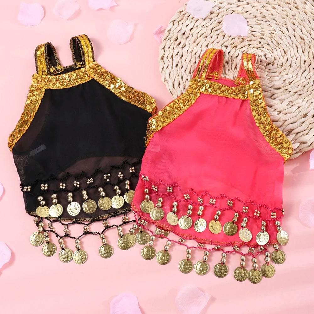 Vestido Princesa para Perros Pequeños y Gatos | Falda Cute Transpirable con Campanita