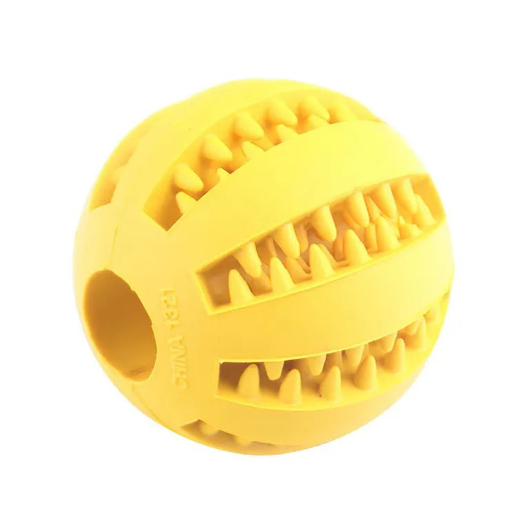 Pelota interactiva para perros resistente | Juguete mordedor y dispensador de comida