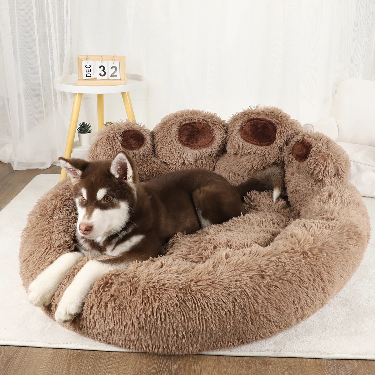 Cama Suave y Esponjosa para Perros y Gatos – Nido Antiestrés Lavable