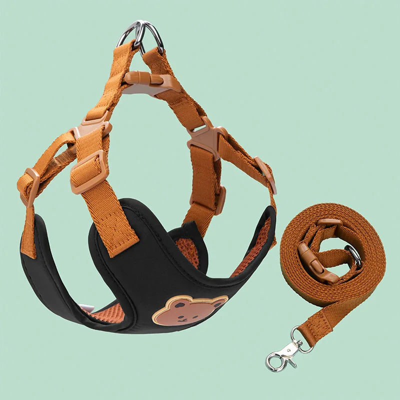 Arnés con Correa para Perros y Gatos Pequeños y Medianos | Chaleco Transpirable Ajustable Antiescape | Set Arnés + Correa 150 cm