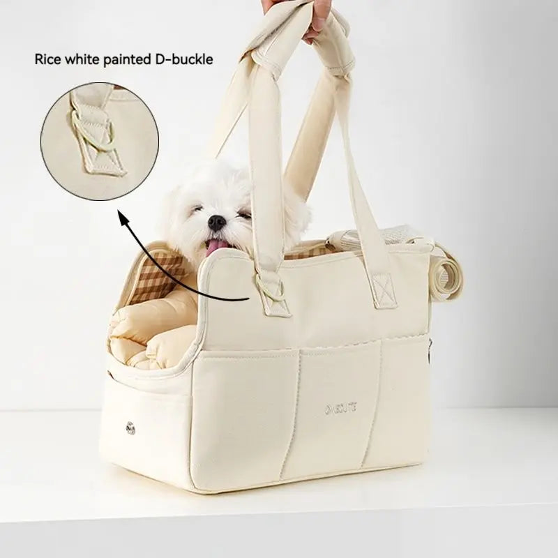 Bolso transportín para perros pequeños | Bolsa portátil cómoda y segura