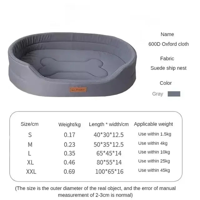 Cama esponjosa para perros y gatos – Sofá cálido y lavable con cojín suave para mascotas grandes, medianas y pequeñas