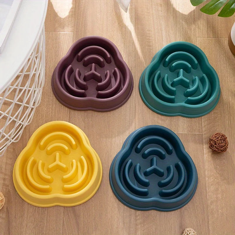 Comedero Antiahogo para Perros – Plato de Comida Lenta Antivuelco