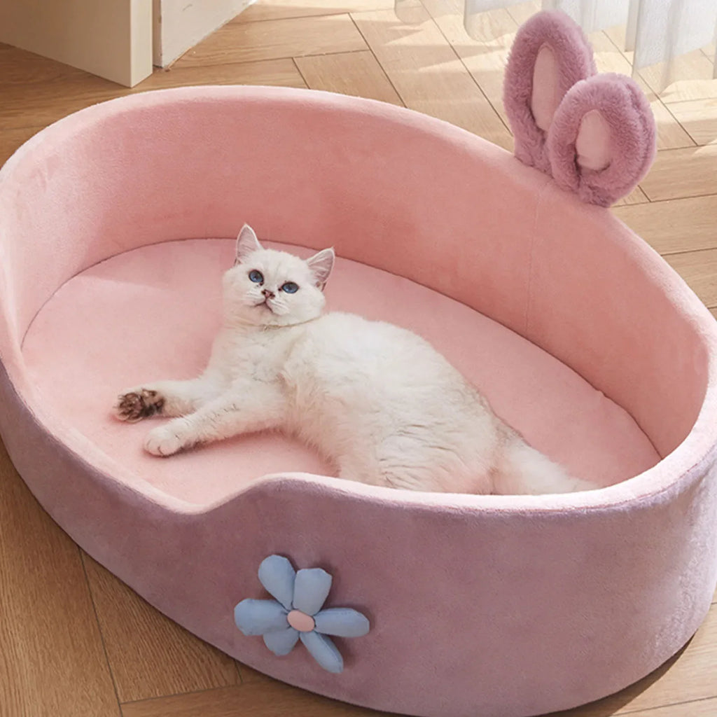 Cama para Perros y Gatos Suave y Desmontable – Lavable, Cálida y Cómoda para Todas las Estaciones