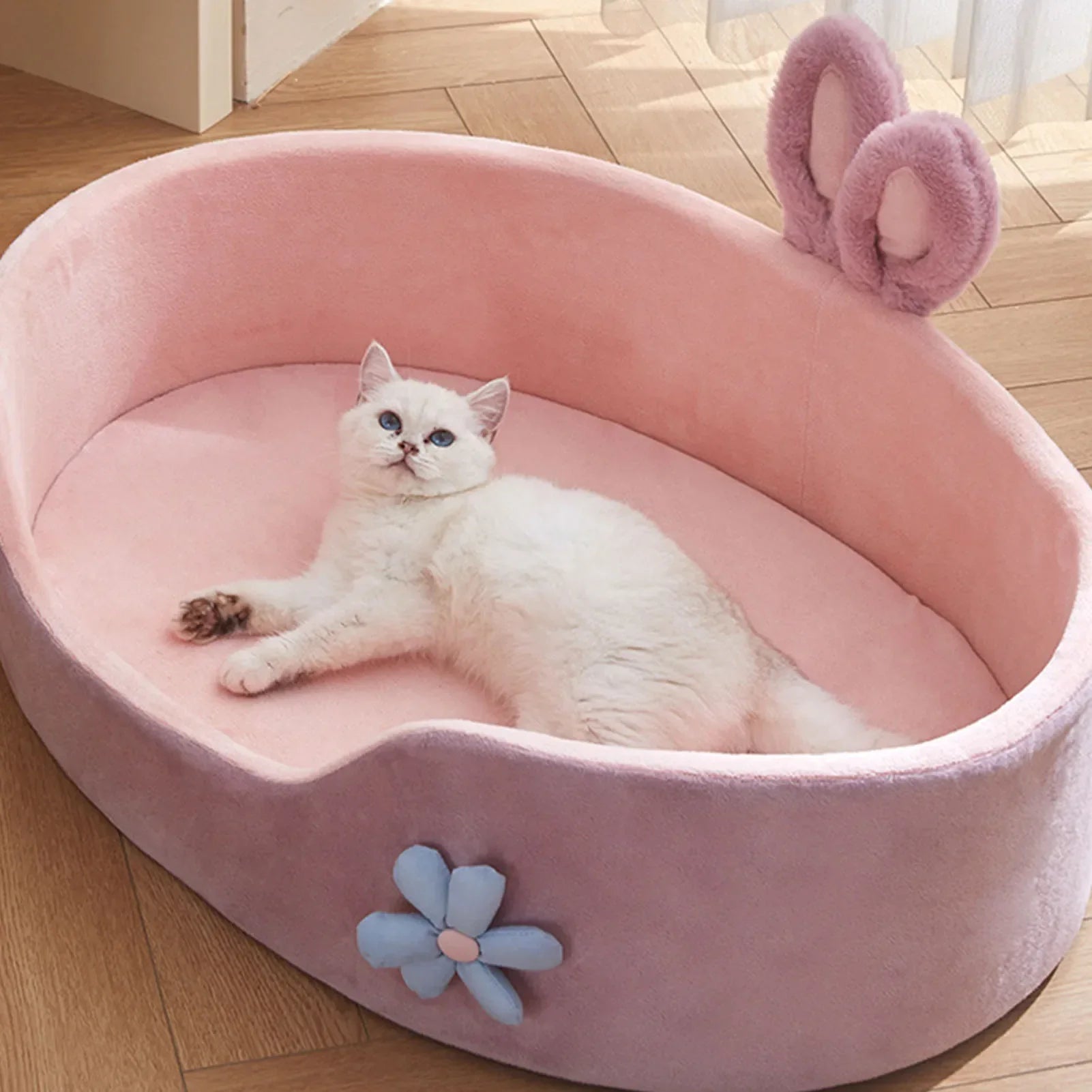 Cama para Perros y Gatos Suave y Desmontable – Lavable, Cálida y Cómoda para Todas las Estaciones