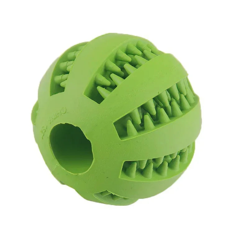 Pelota interactiva para perros resistente | Juguete mordedor y dispensador de comida