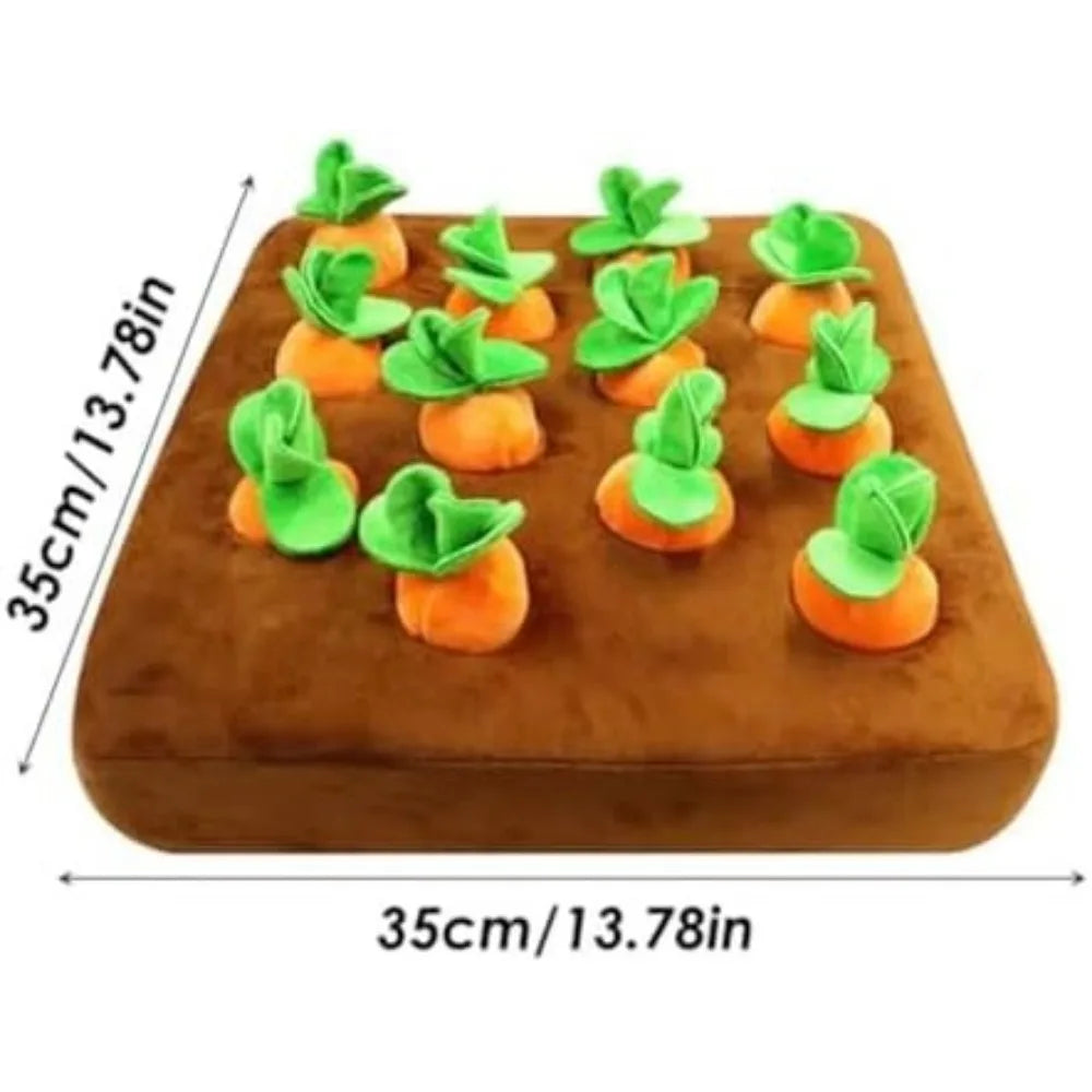 Alfombra Olfativa para Perros con Zanahorias – Juguete Interactivo Antiestrés para Perros y Gatos