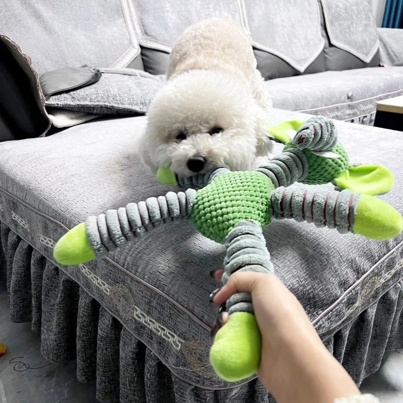 Juguete de Peluche con Sonido para Perros – Animal Suave Antimordidas Limpieza Dental