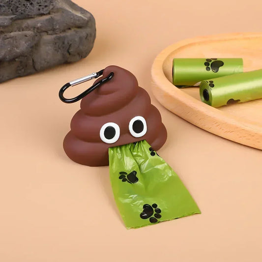 Dispensador Portátil de Bolsas para Excrementos – Contenedor Degradable para Perros y Gatos | Práctico y Ligero para Paseos