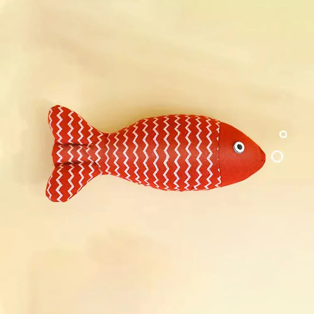 Juguete de Pez con Catnip para Gatos – Peluche Interactivo y Rascador Antiestrés