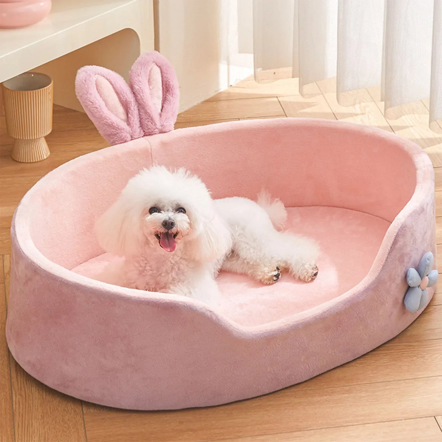 Cama para Perros y Gatos Suave y Desmontable – Lavable, Cálida y Cómoda para Todas las Estaciones