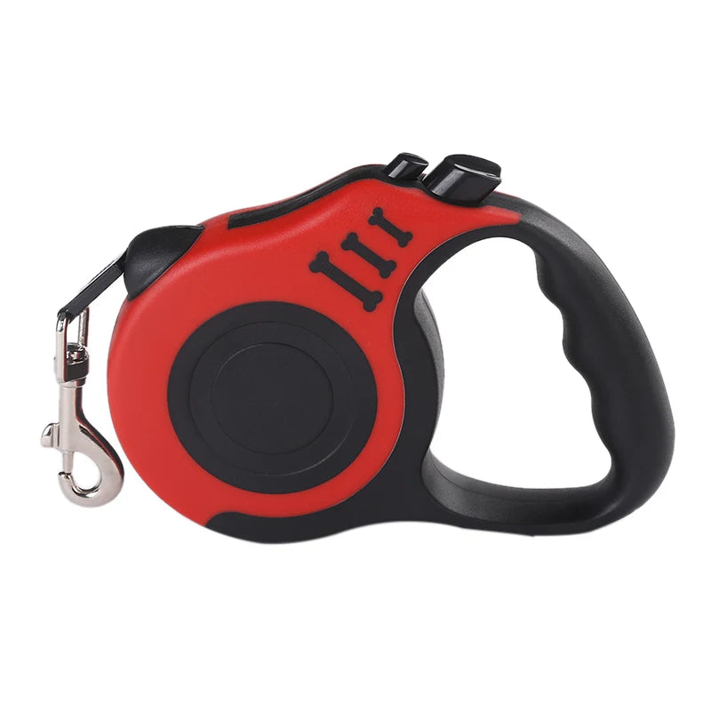 Correa Retráctil Automática para Perros y Gatos 3m/5m – Correa de Nylon Duradera para Paseos, Viajes y Senderismo