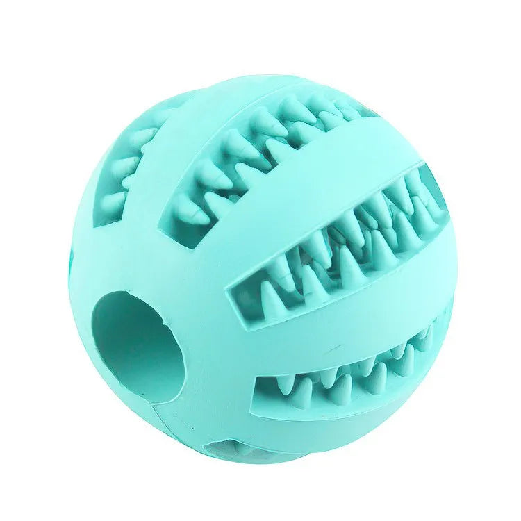 Pelota interactiva para perros resistente | Juguete mordedor y dispensador de comida