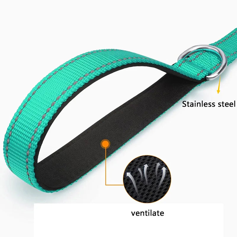 Correa Reflectante para Perros y Gatos | Correa de Paseo y Entrenamiento 1.2 / 1.5 / 1.8 m | Cinta de Arrastre Resistente