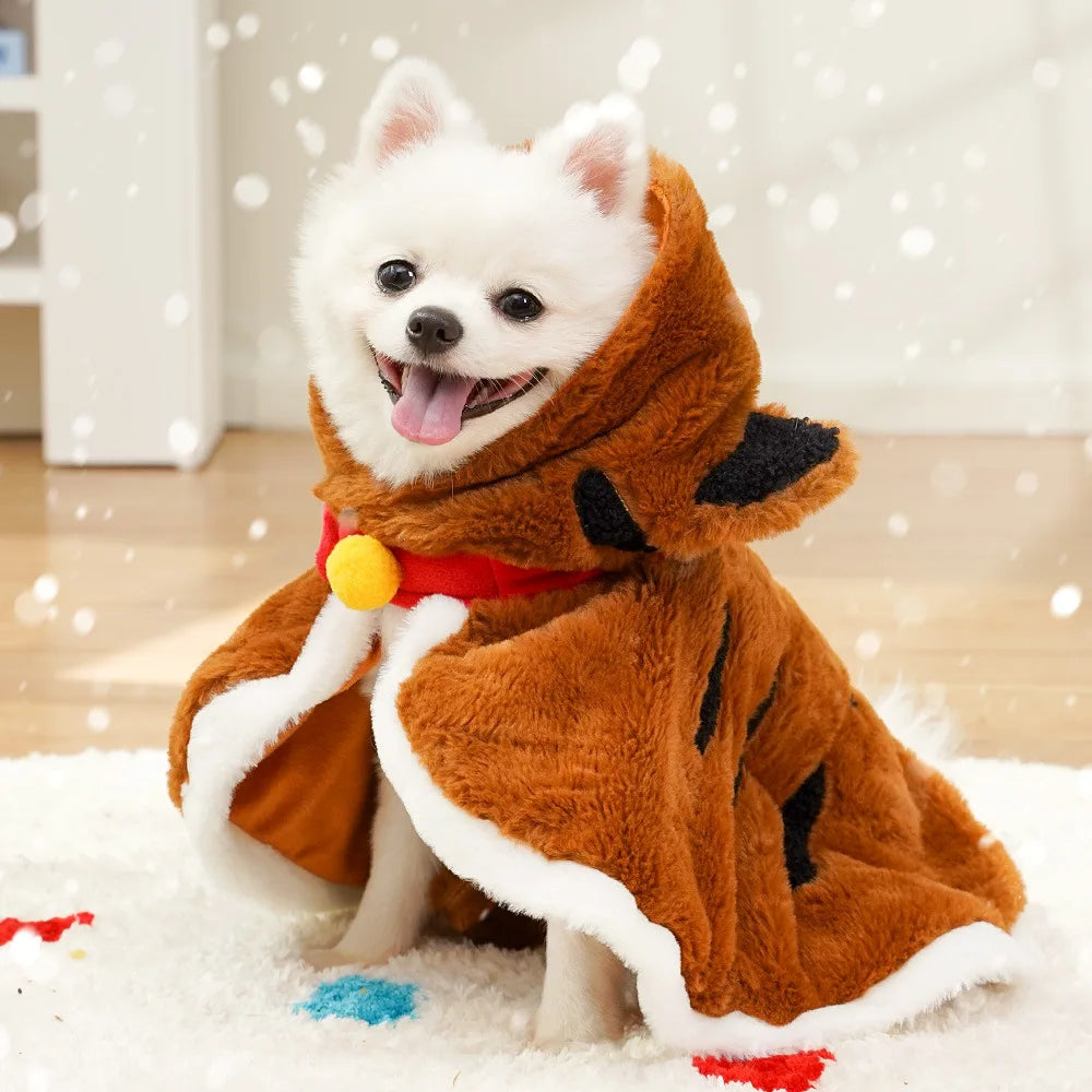 Abrigo Invierno para Perros y Gatos con Peluche – Disfraz Tigre o Gatito, Caliente y Suave para Mascotas Pequeñas