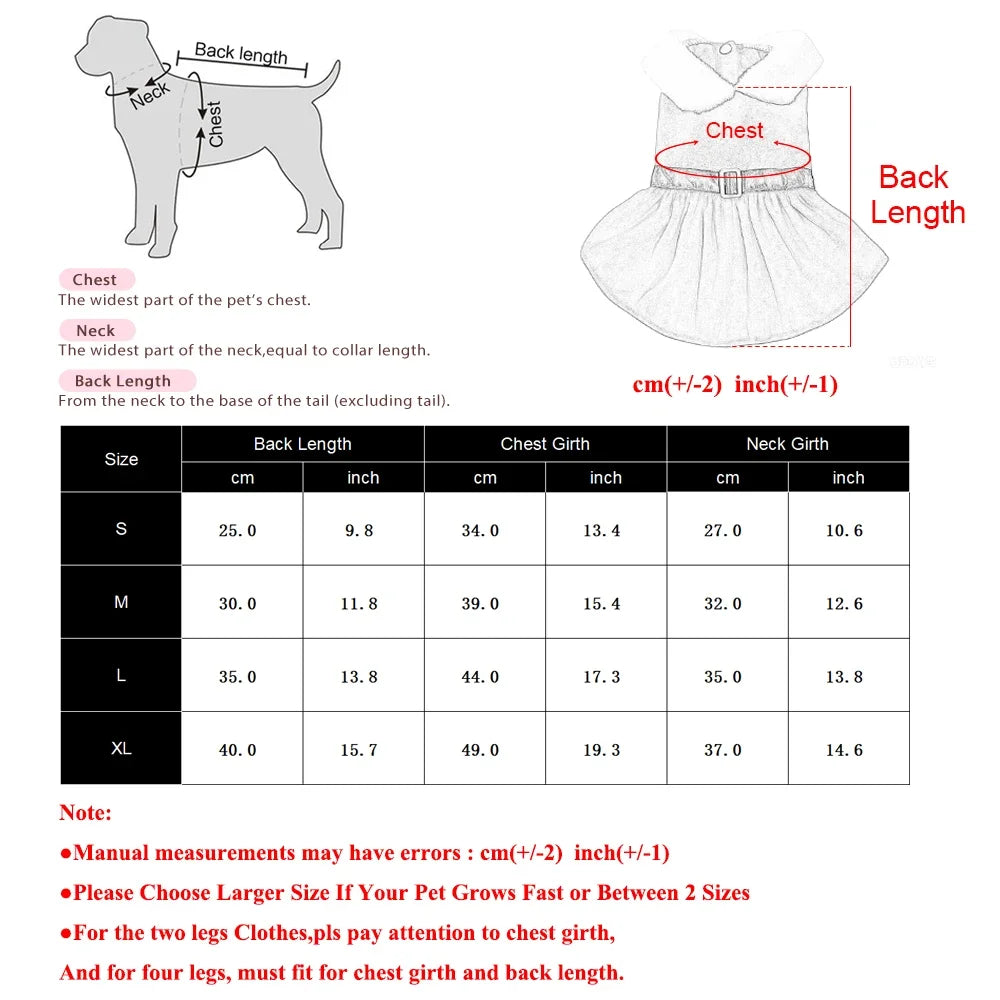 Vestido de Navidad Rojo para Perros y Gatos – Disfraz Princesa Festivo