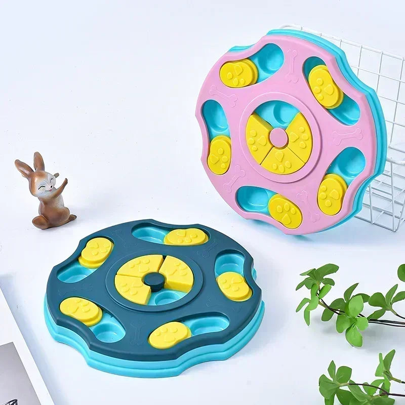 Juguete interactivo para perros comedero lento | Puzzle antiestrés mascotas
