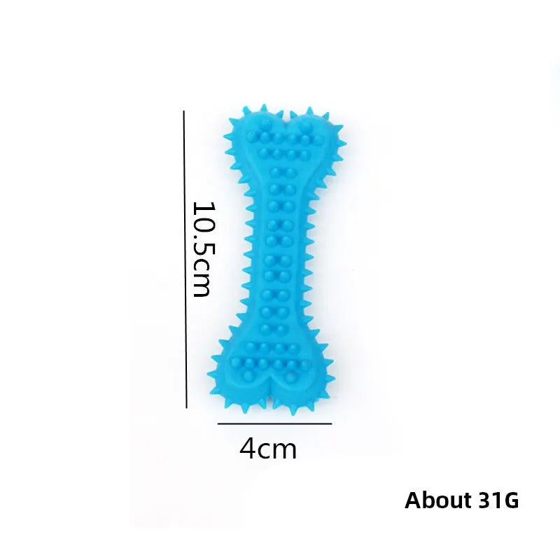 Juguete de Hueso de Goma para Perros – Resistente a Mordidas y Limpieza Dental