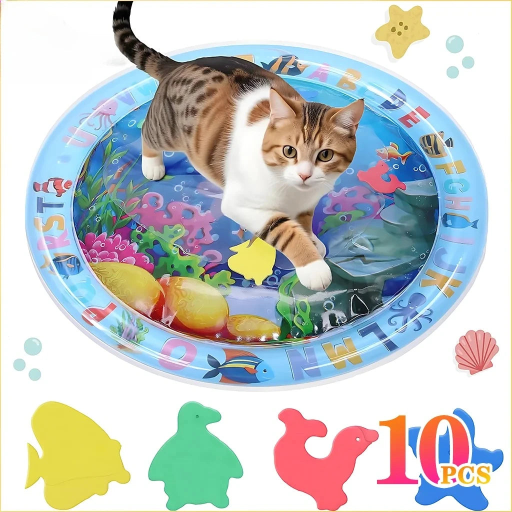 Alfombra Sensorial de Agua Inflable para Mascotas