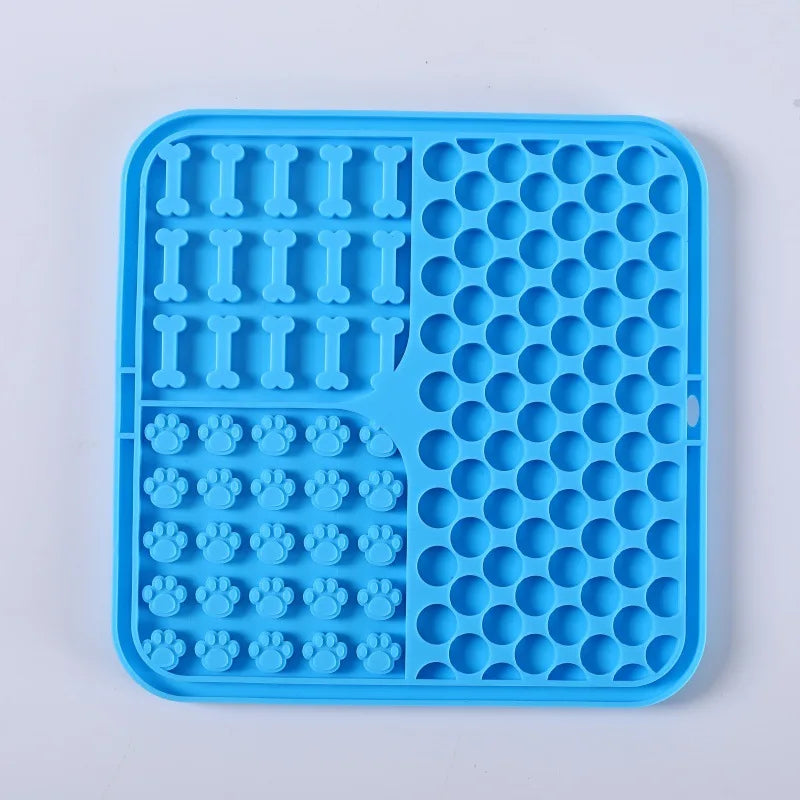 Alfombra Lamedora para Perros y Gatos – Plato Antiahogo con Ventosas de Silicona para Comida Lenta