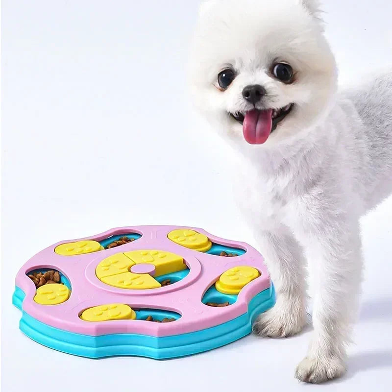 Juguete interactivo para perros comedero lento | Puzzle antiestrés mascotas